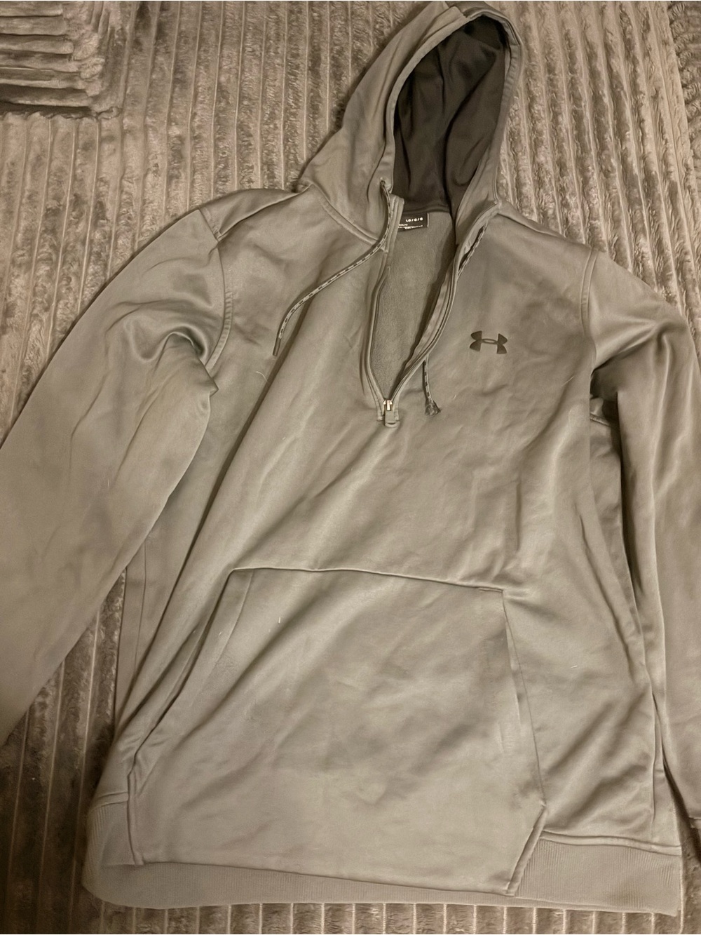 Under Armour Men's Gray Hooded Pullover Sweatshirt